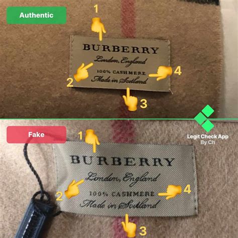 fake vs real burberry scarves|authentic burberry labels.